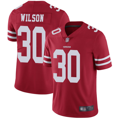 San Francisco 49ers Limited Red Men Jeff Wilson Home NFL Jersey #30 Vapor Untouchable